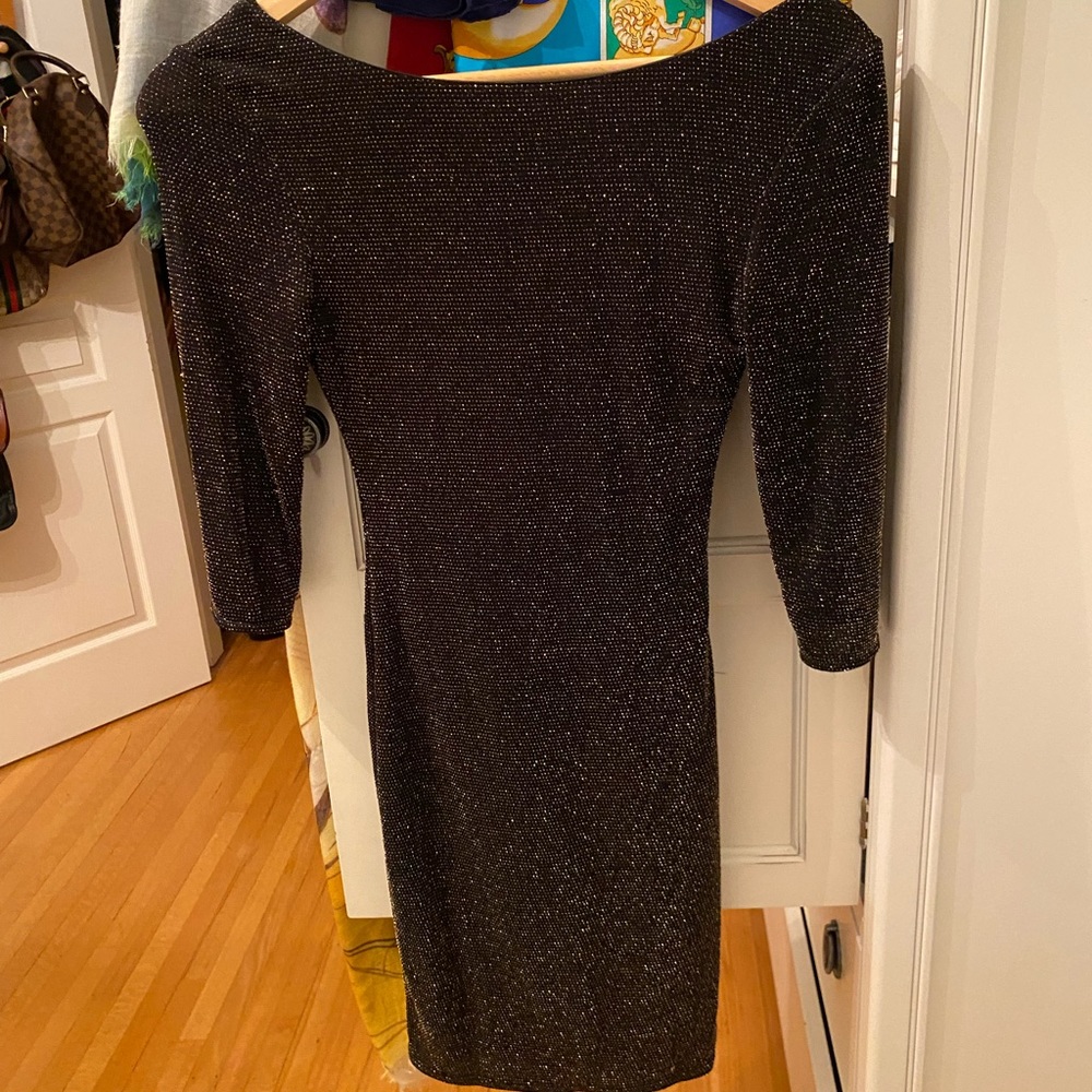 Boutique Vintage Glitter Midi Dress